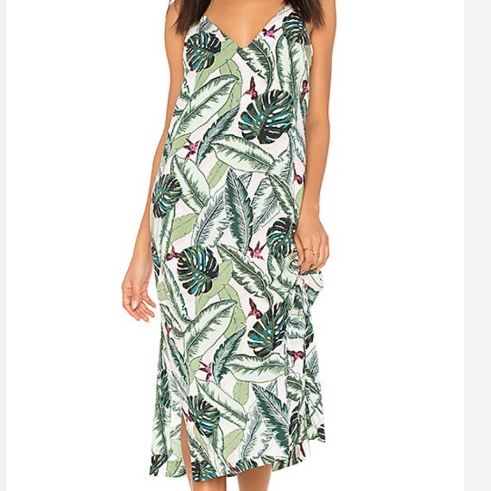 REVOLVE Seafolly palm ParadisE SLIP, COVERUP DRESS